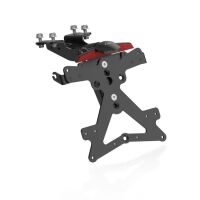 Nastavitelný držák SPZ s osvětlením SPZ a odrazkou pro motocykly YAMAHA MT-07 (21-)